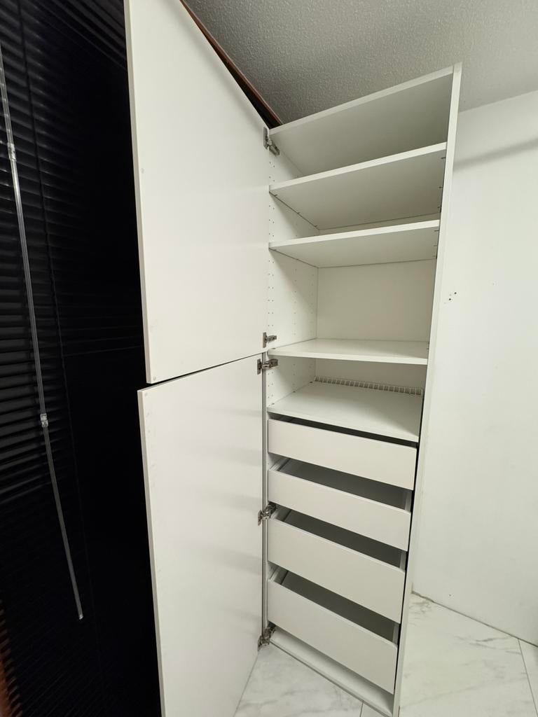 Ikea metod hoge kast met 4 lades 220 cm x 60 cm, Ophalen, Gebruikt