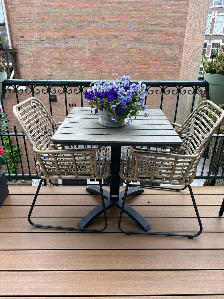 Tuintafel 70x70 cm, Ophalen, Gebruikt, Vierkant, Overige materialen