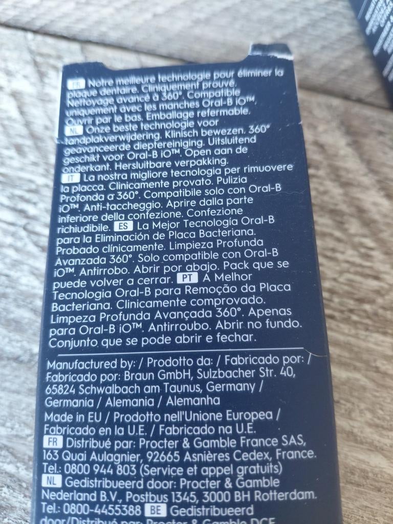 Oral B iO, Sieraden, Tassen en Uiterlijk, Uiterlijk | Mondverzorging, Ophalen of Verzenden, Nieuw, Tandenborstel