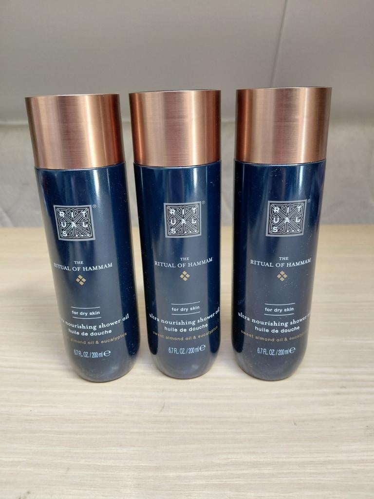 3x Rituals shower oil hammam NIEUW, Ophalen of Verzenden, Nieuw, Bad & Douche
