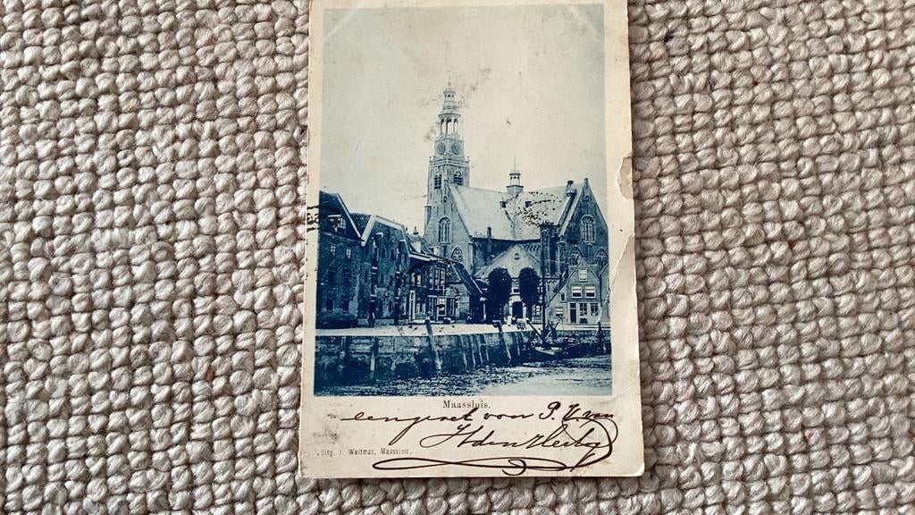 Ansichtkaart Maassluis begin 1900. 963, Verzamelen, Ansichtkaarten | Nederland, Ophalen of Verzenden, Voor 1920, Ongelopen, Zuid-Holland