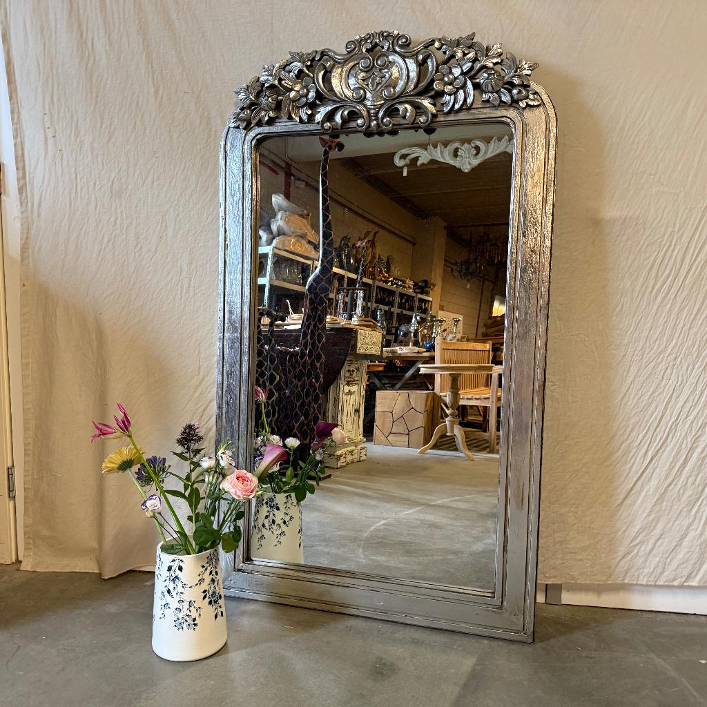 Barok Spiegel - houten lijst - 150 x 90 cm - TTM Wonen, TTM Wonen, Meubels – (Perzische) Tapijten en Woonaccessoires, Taag 63, 2491 CS, Den Haag (Forepark)