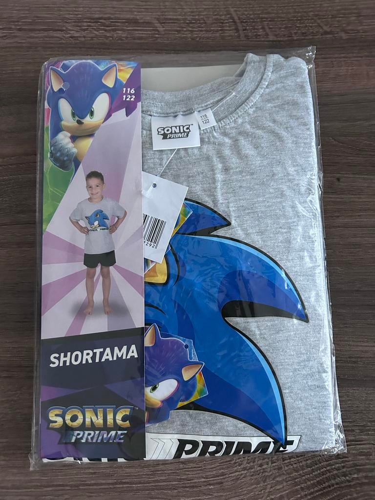 Sonic Prime Shortama Maat 116/122 Nieuw, Ophalen of Verzenden, Nieuw, Jongen, Nacht- of Onderkleding