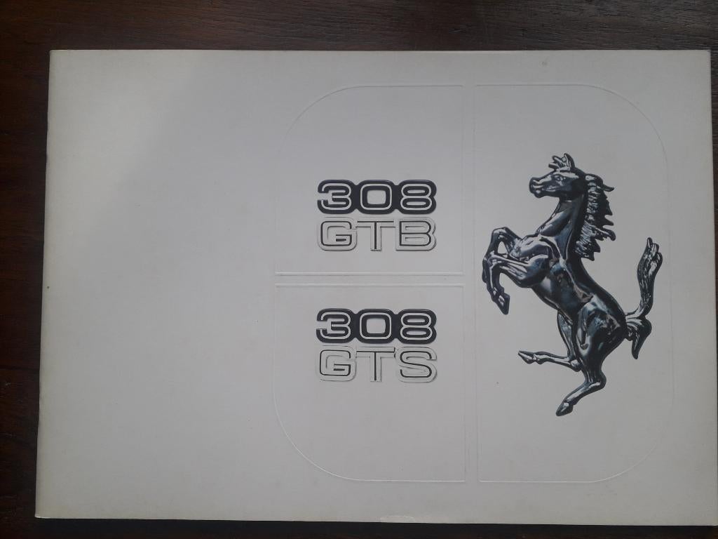 Ferrari 308 GTB GTS oversized dikke brochure 147/77, Ophalen of Verzenden, Zo goed als nieuw, Overige merken