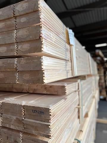 Grenen vloerdelen 20x182x4500 en 5400mm - 2 volle bundels, Ophalen of Verzenden, Nieuw, 250 cm of meer, Planken