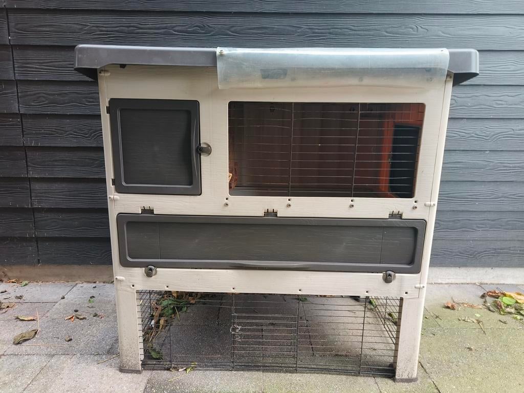 Konijnenhok gratis af te halen, Dieren en Toebehoren, Knaagdieren en Konijnen | Hokken en Kooien, Ophalen, 110 cm of meer, Hok
