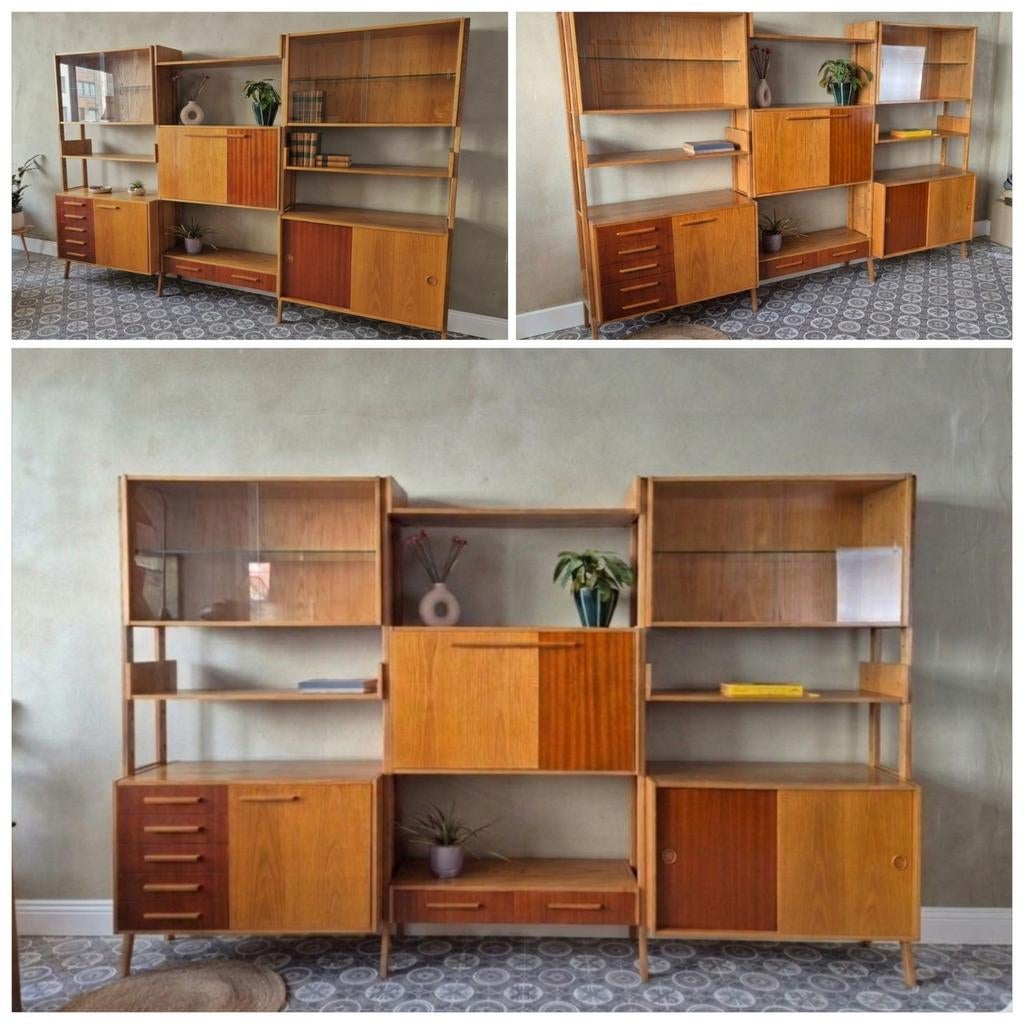 Vintage wandmeubel, Huis en Inrichting, Kasten | Wandmeubels, Ophalen of Verzenden, Zo goed als nieuw, Minder dan 150 cm, Minder dan 100 cm