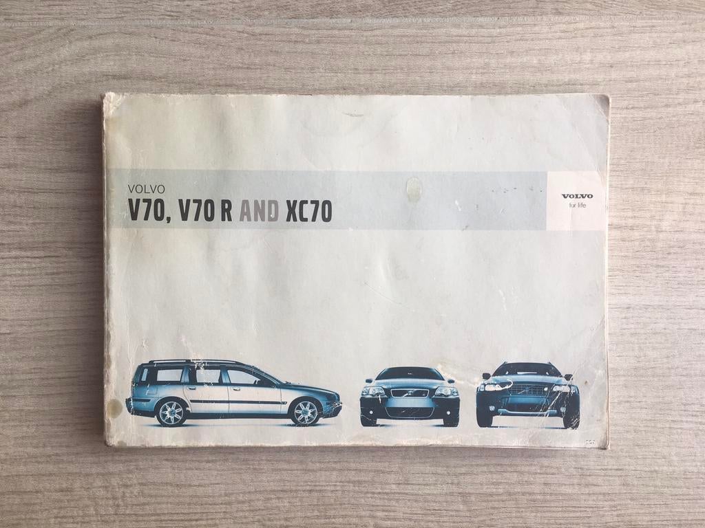 Instructieboekje Volvo V70, V70R en XC70 2003, Auto diversen, Handleidingen en Instructieboekjes, Ophalen of Verzenden