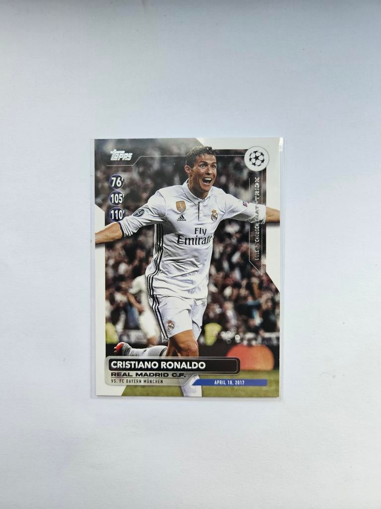 Cristiano Ronaldo Topps Spelerskaart Real Madrid, Ophalen of Verzenden, Zo goed als nieuw, Buitenlandse clubs, Spelerskaart