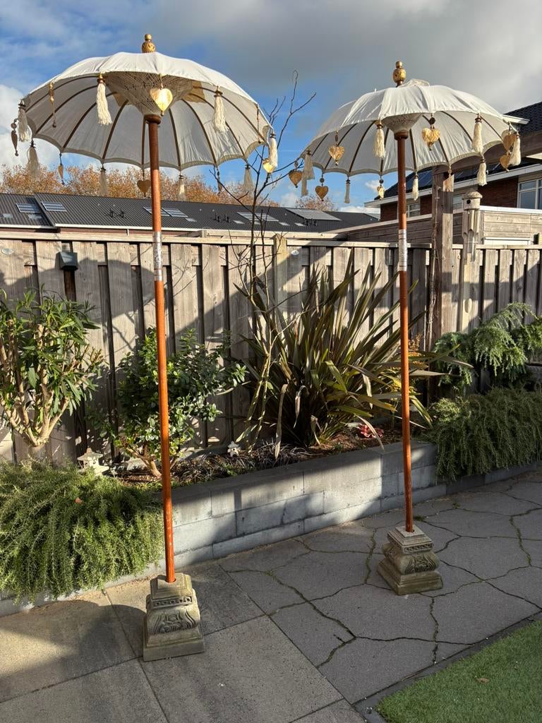 Bali / Ibiza Parasol 250cm, Tuin en Terras, Parasols, Ophalen, Zo goed als nieuw, Minder dan 1 meter, Parasolvoet