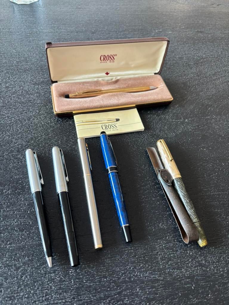 Pelikan 20 silvexa Intermonde Gold 585 nip Cross pennen, Overige merken, Gebruikt, Pelikan silvexa Cross Intermonde, .