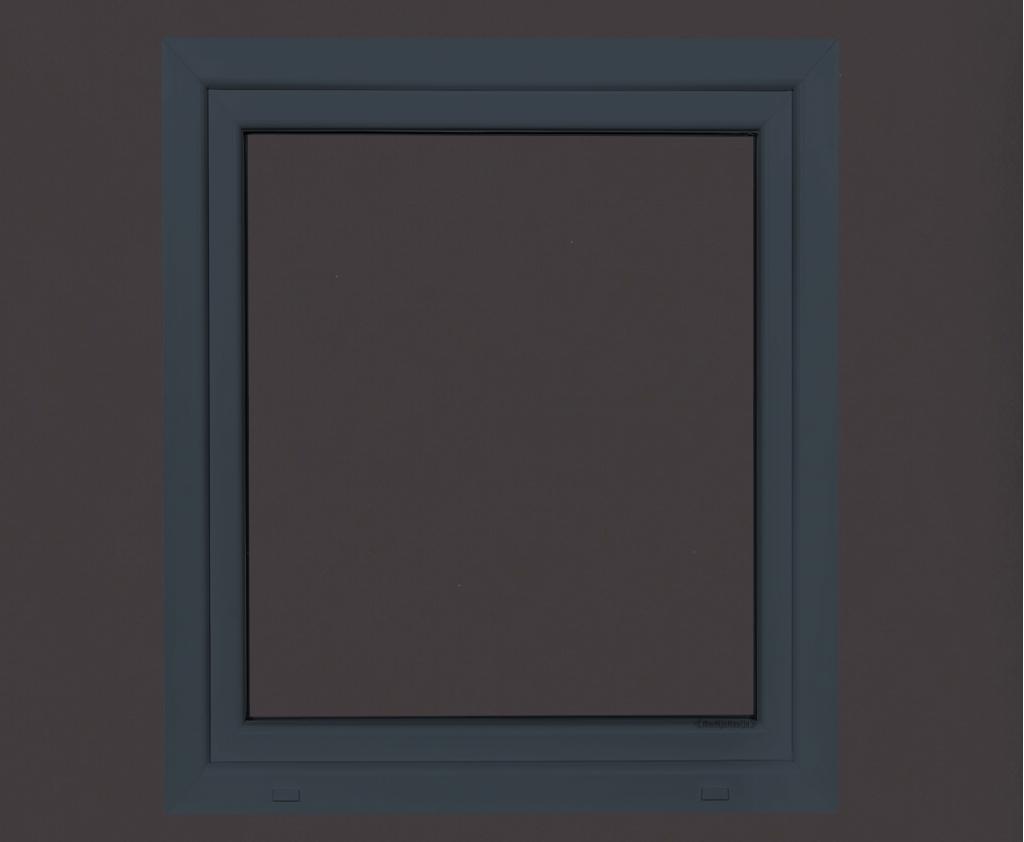 Kunststof antraciet kozijn b80 x h100 RAL7016, Kunststof, Raamkozijn, Niet ingevuld, Nieuw