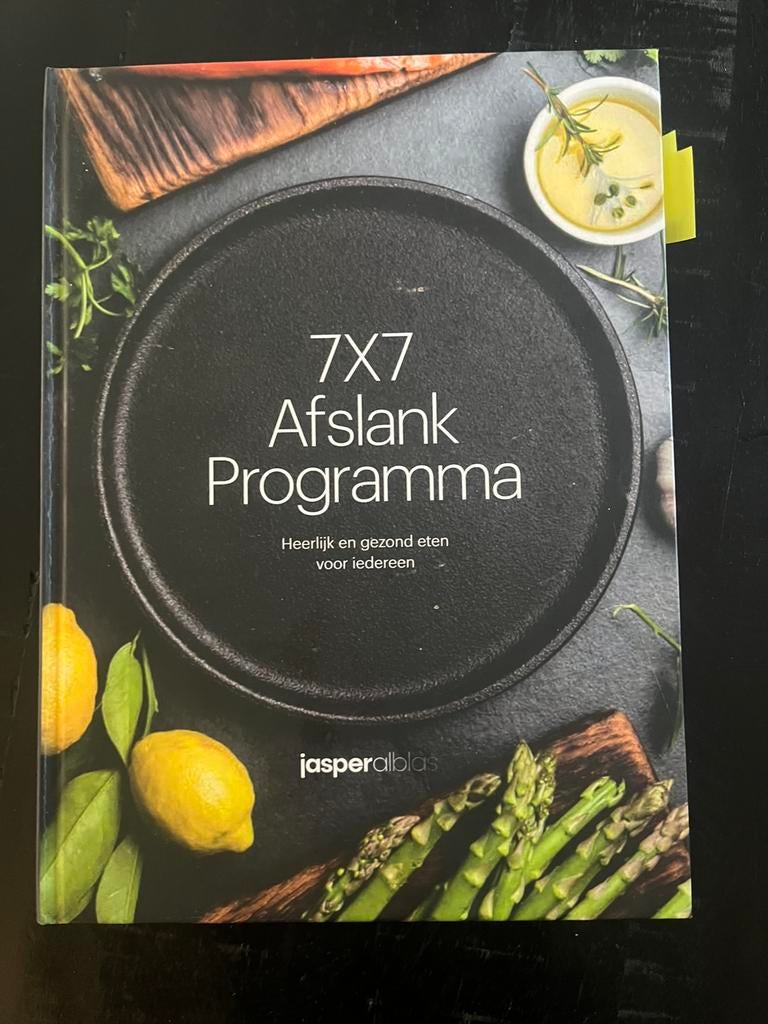 7x7 Afslank Receptenboek - Jasper Alblas, Boeken, Jasper Alblas, Overige typen, Ophalen of Verzenden, Zo goed als nieuw