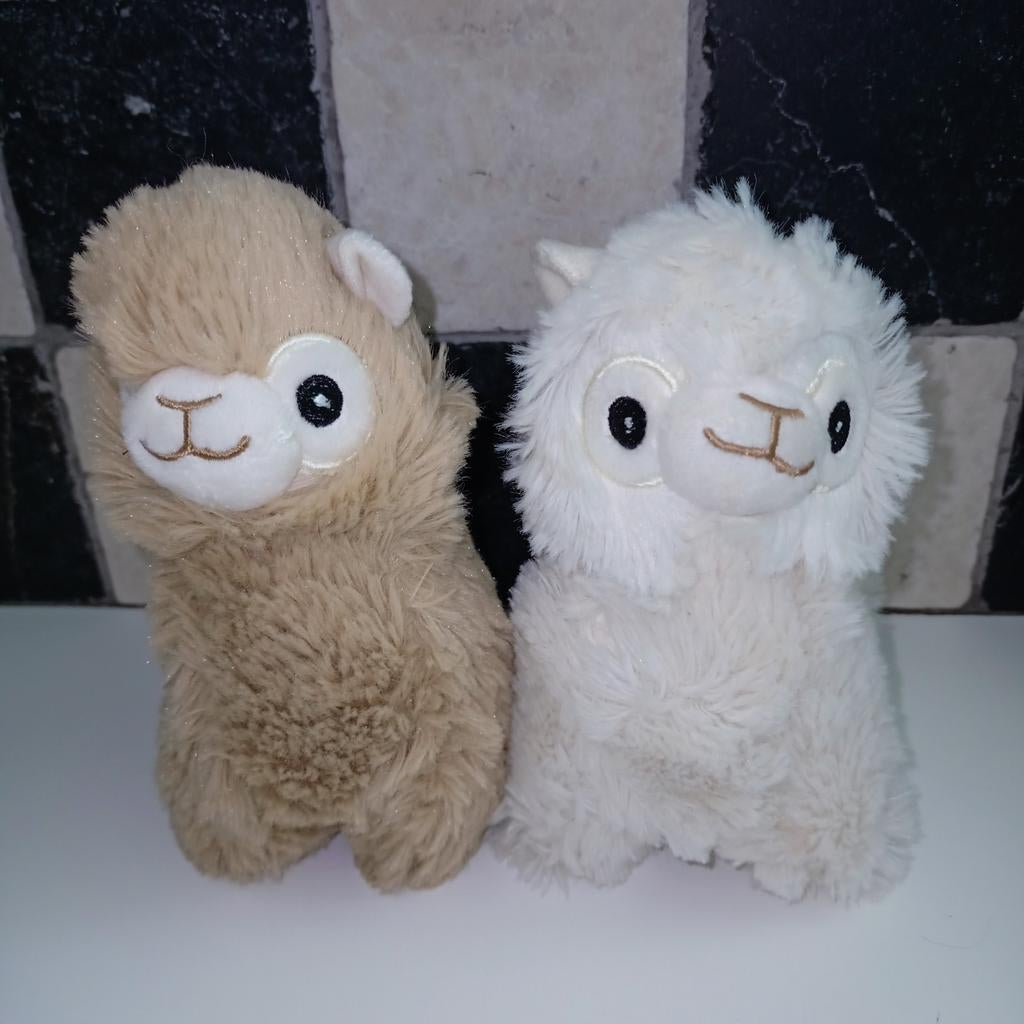 Zeeman, alpaca, lama, cremewit en lichtbruin., Overige merken, Overige typen, Ophalen of Verzenden, Zo goed als nieuw
