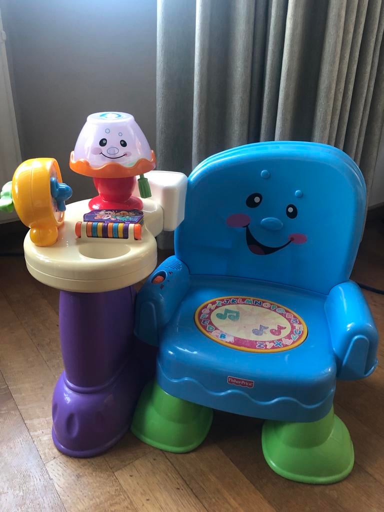 Fisher-Price Leerstoel met Licht en Geluid, Kinderen en Baby's, Ophalen of Verzenden, Gebruikt, Speelset, Met licht