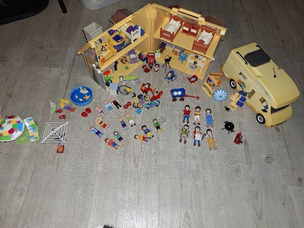 Playmobil woonhuis + camper, Kinderen en Baby's, Speelgoed | Playmobil, Ophalen of Verzenden, Gebruikt, Complete set