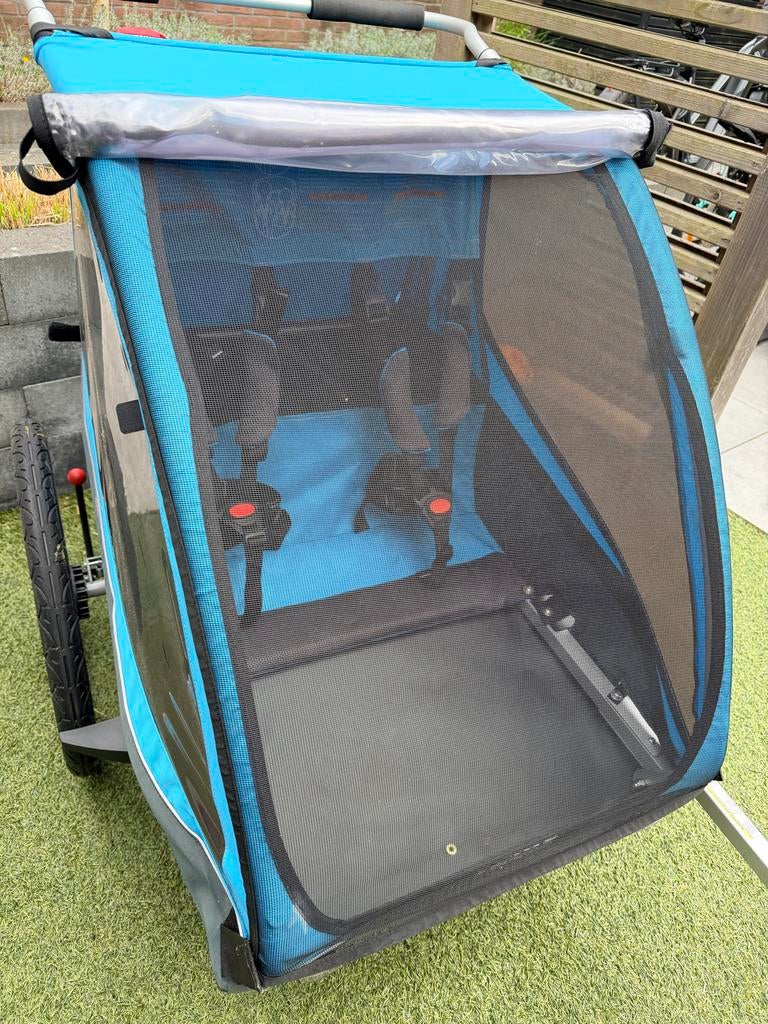 Thule fietskar Coaster XT, Ophalen, Opvouwbaar, Zo goed als nieuw, Kinderkar