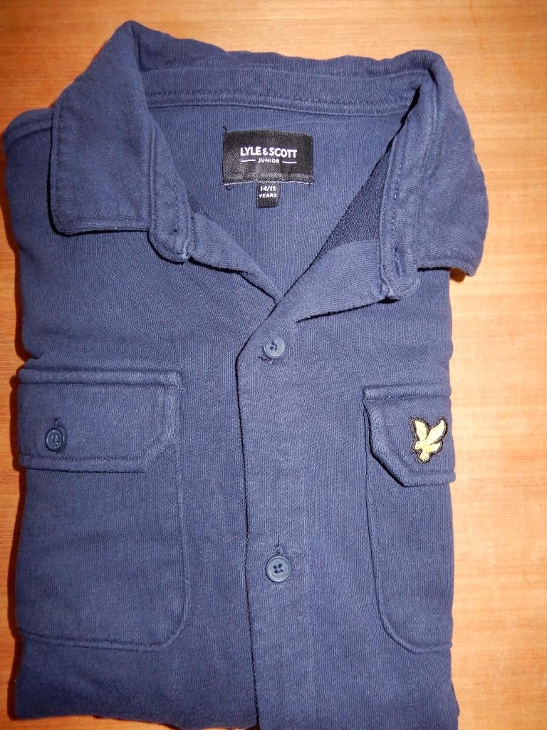 Lyle & Scott sweat blouse / blazer  navy 164 / 170 (14/15 y), Gebruikt, Verzenden, Overhemd of Blouse, Lyle & Scott