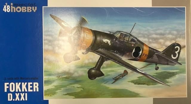 Coelianmodels, Special Hobby 48078, Fokker D 21, 1/48 € 43,-, Hobby en Vrije tijd, Modelbouw | Vliegtuigen en Helikopters, Overige merken