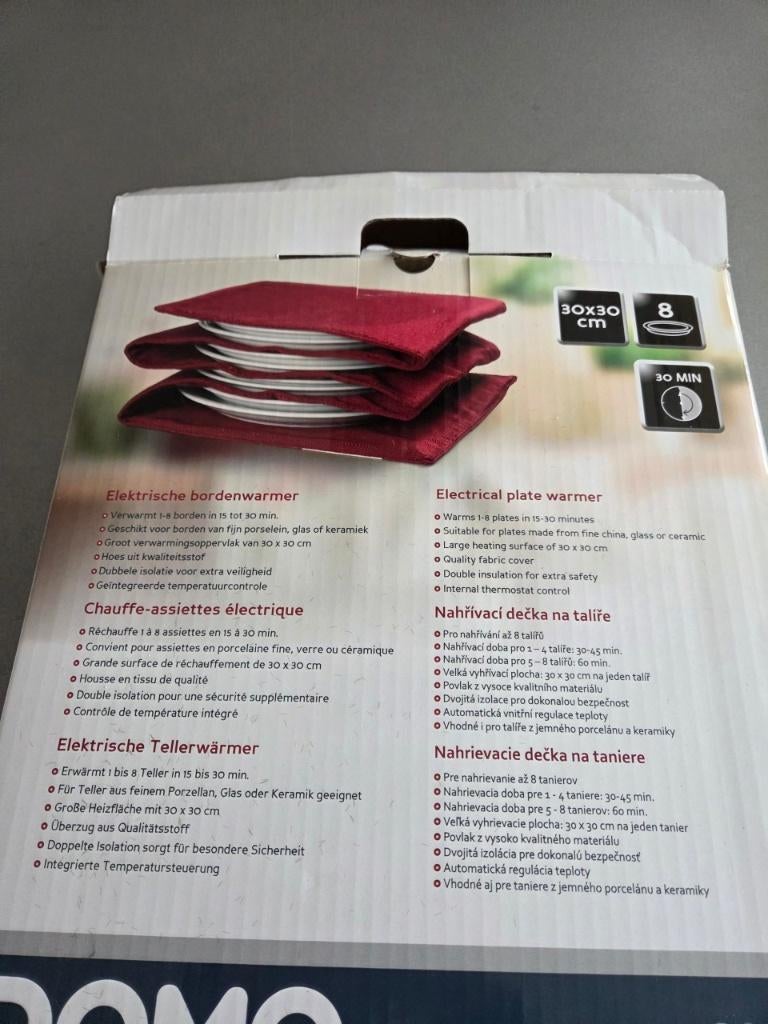 Bordenwarmer, Ophalen, Zo goed als nieuw