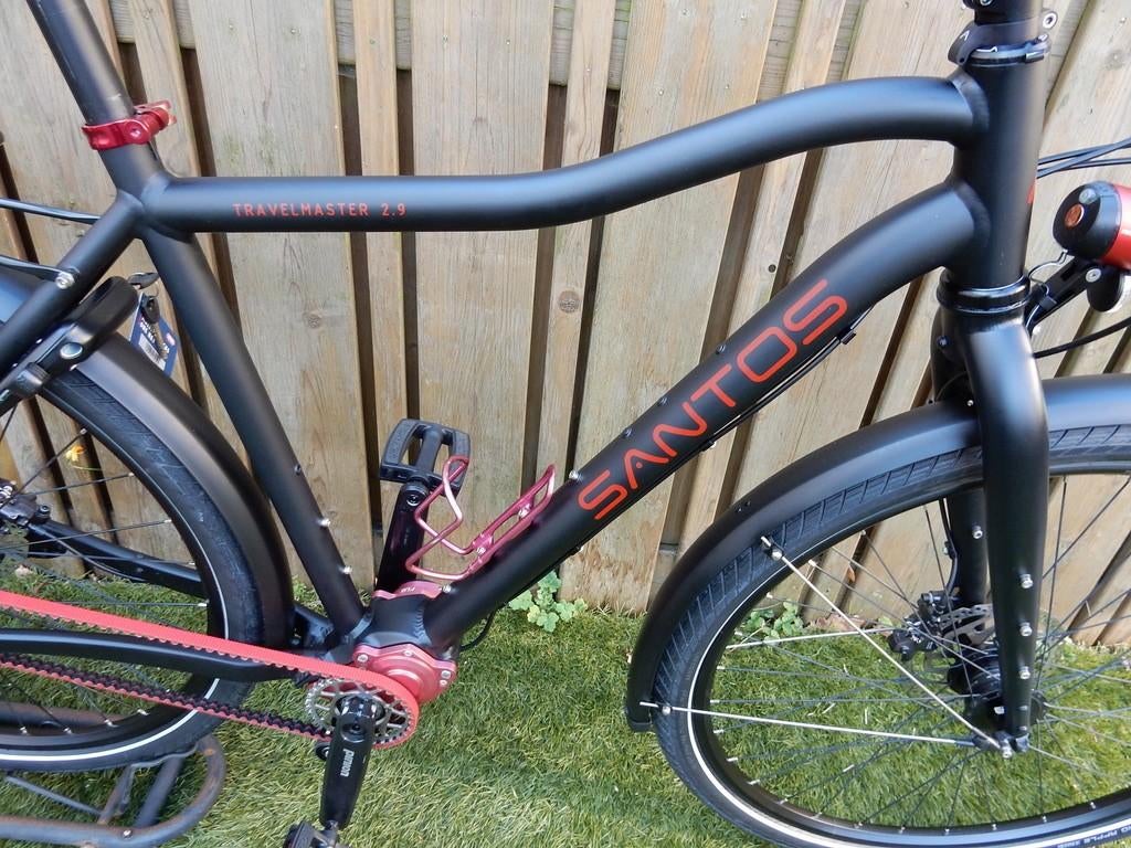 Santos Travelmaster 2.9 57 Cm Pinion 1.18+XT Schijfremmen, Versnellingen, Zo goed als nieuw, 57 tot 61 cm, Ophalen