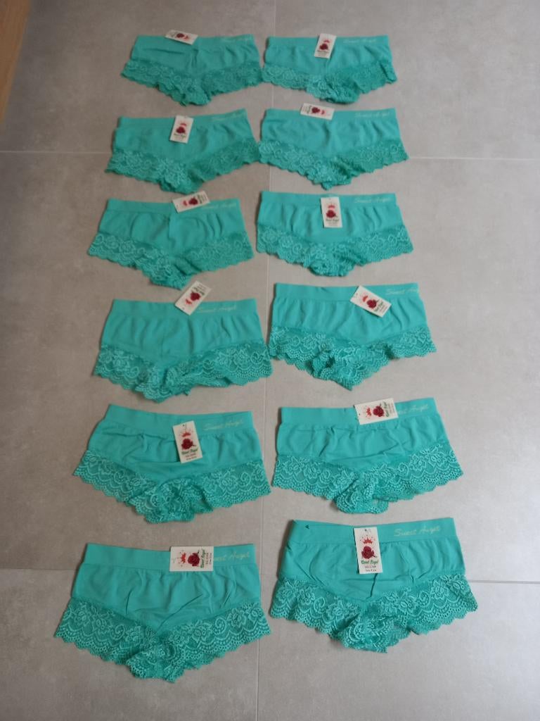Nieuw! onderbroeken/ boxers met kant mintgroen, Sweet Angel, Ophalen of Verzenden, Overige kleuren, Slip