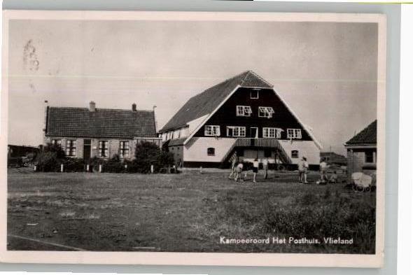 Vlieland Kampeeroord Het Posthuis st  1950