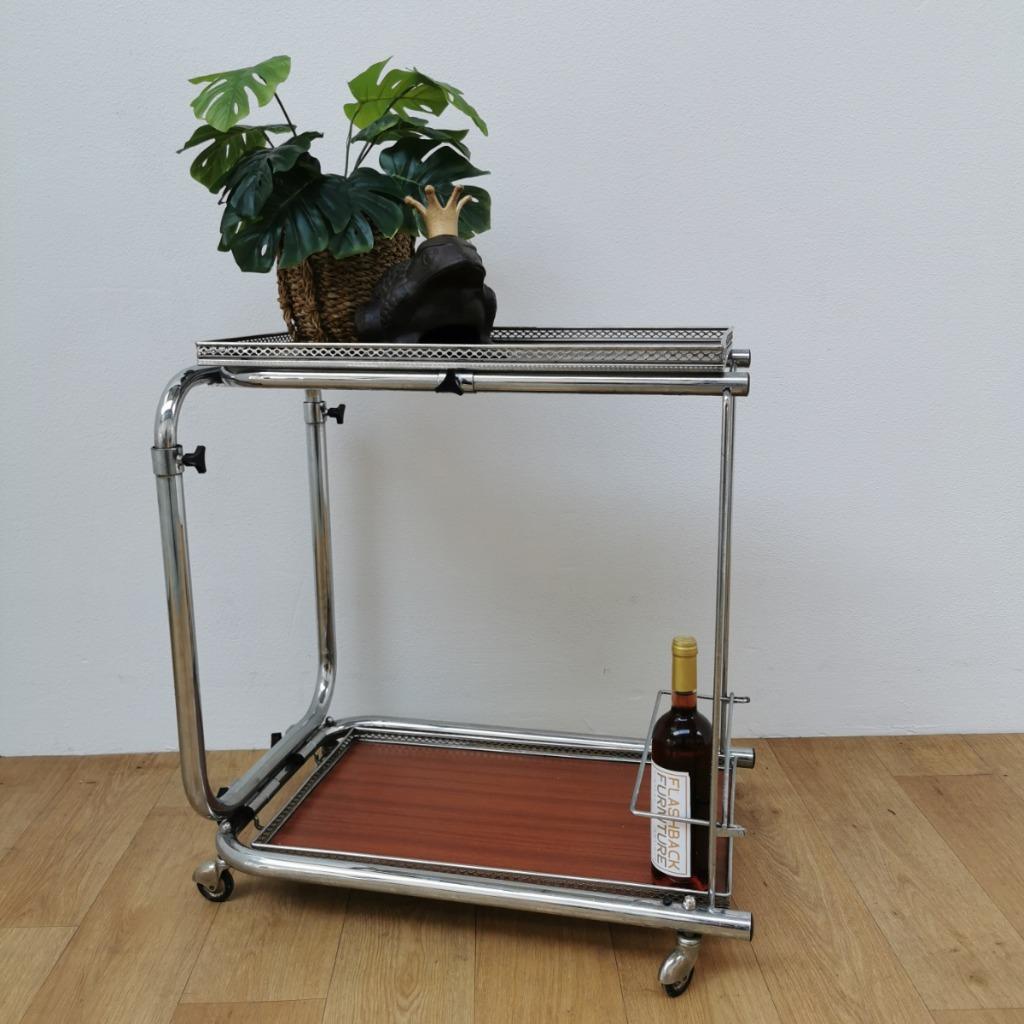 Mid century barcart drankenkar butlerwagen trolley 01, Valkenswaard, Gebruikt, Info@flashbackfurniture.nl, Flashback Furniture