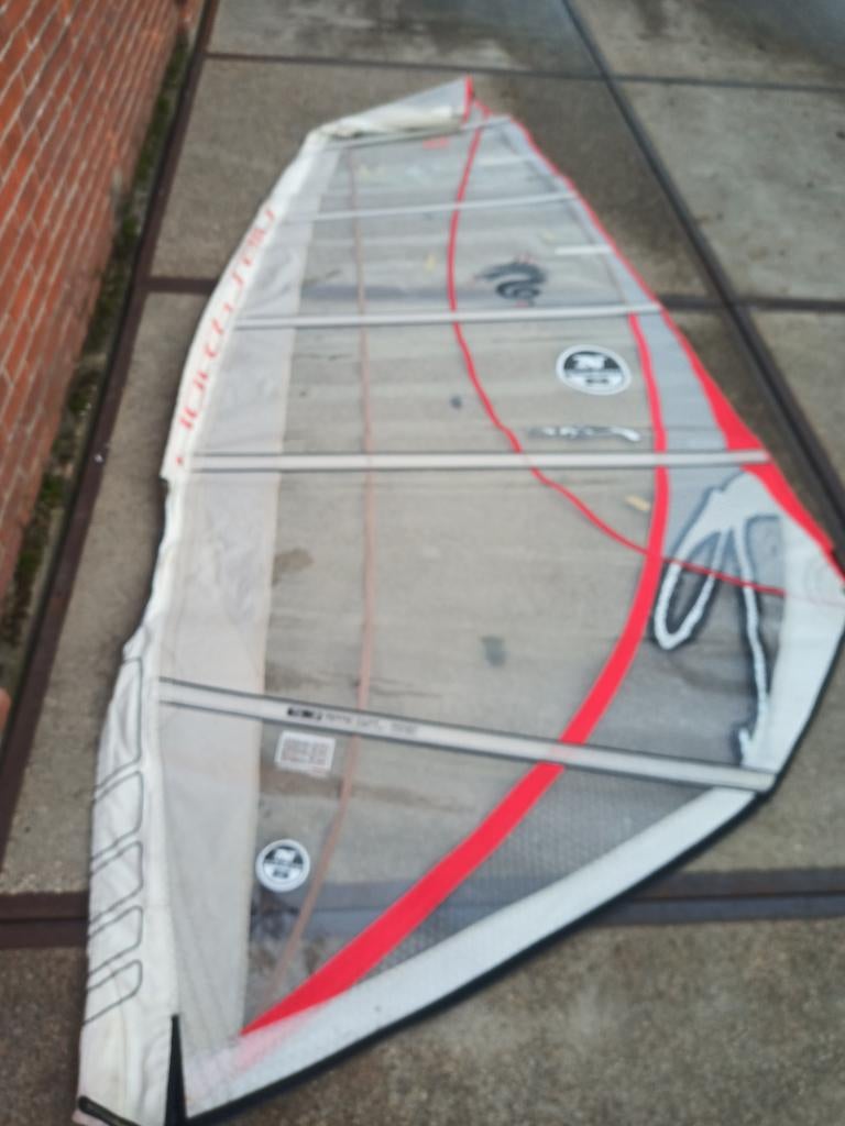 Wave zeilen 5.3 en 3.6 en diverse masten, Ophalen, Zeil, 5 tot 7 m², Gebruikt