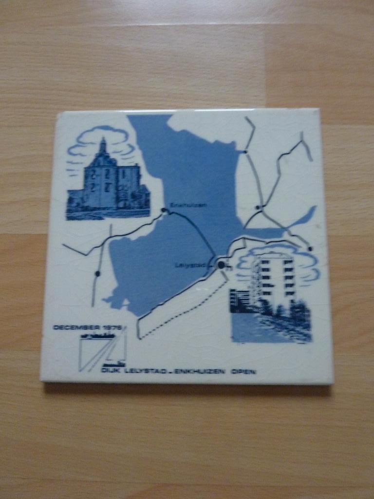 tegel opening dijk Enkhuizen Lelystad 1976, Ophalen of Verzenden