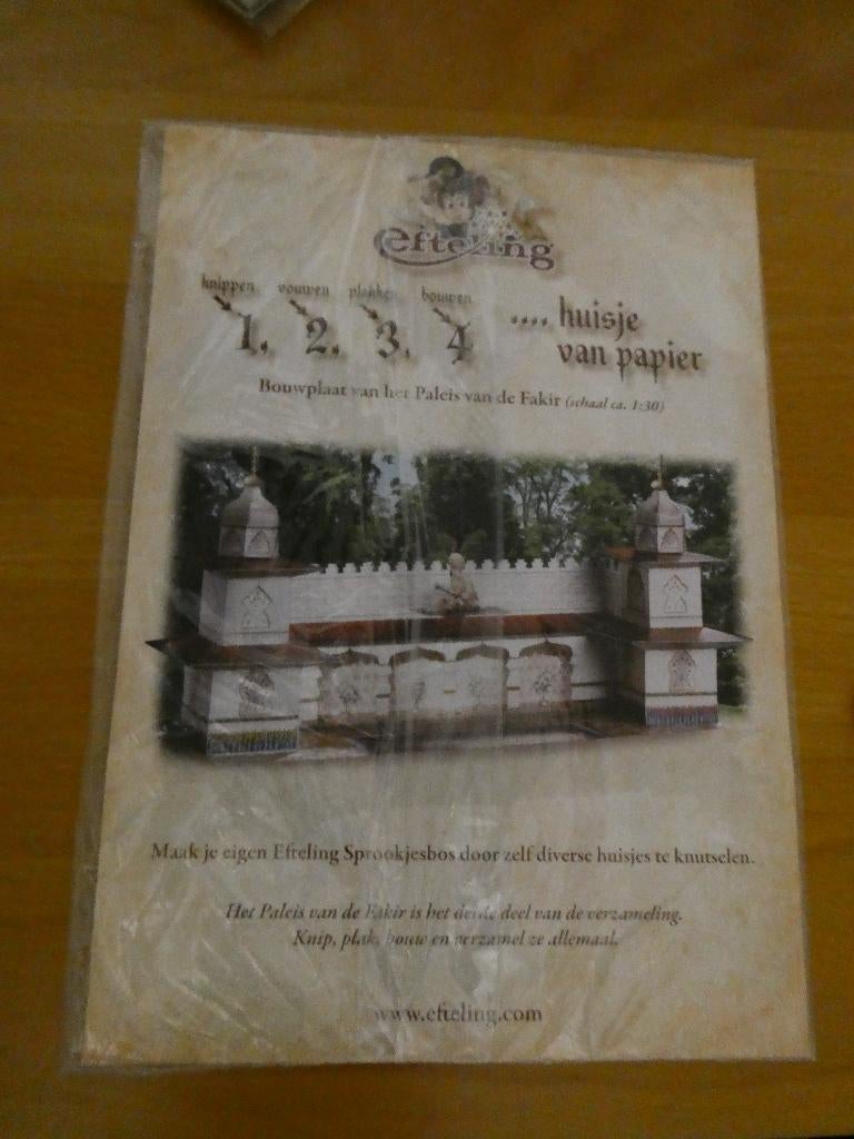 bouwplaat van het paleis van de fakir, Ophalen of Verzenden, Nieuw, Overige typen