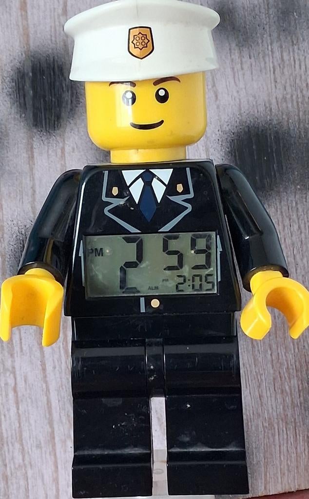 LEGO.  Politieagent wekker. 24 cm., Kinderen en Baby's, Speelgoed | Duplo en Lego, Ophalen, Zo goed als nieuw, Lego