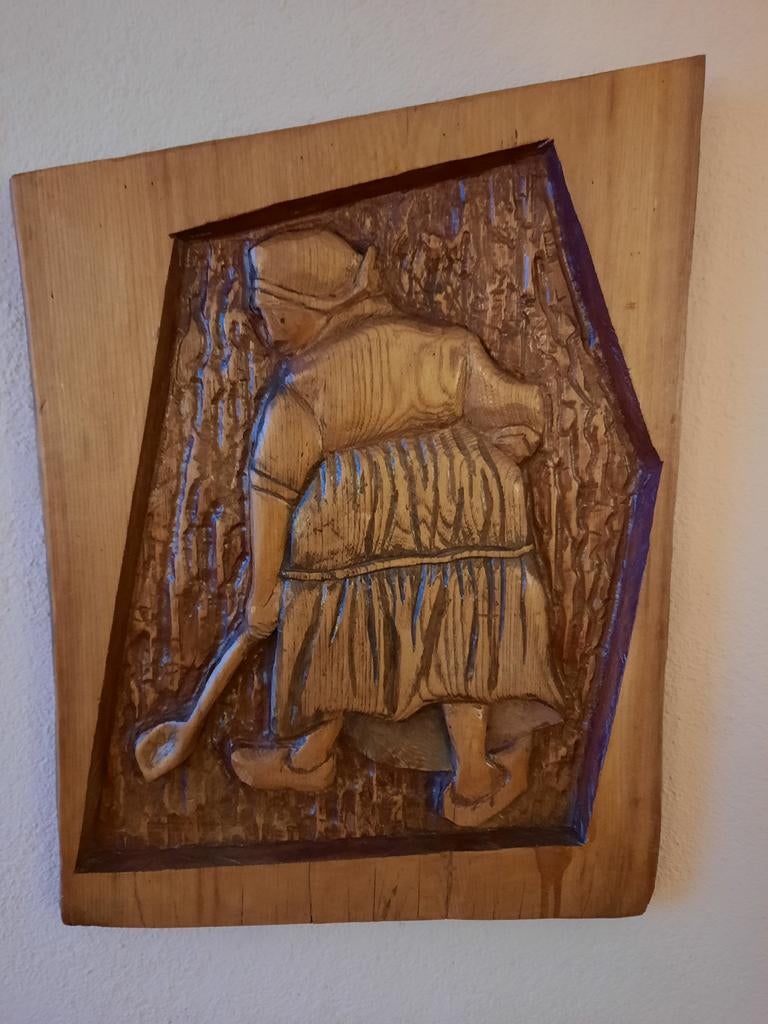 Rien Quist houtsnijwerk kunst, Antiek en Kunst, Ophalen of Verzenden
