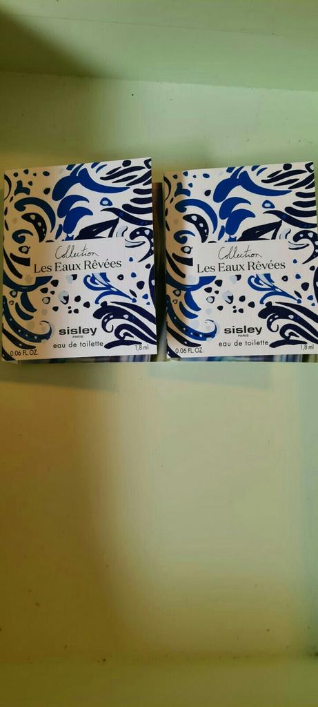 Sisley les eau revees eau de toilette 2x1,8ml, Ophalen of Verzenden, Nieuw