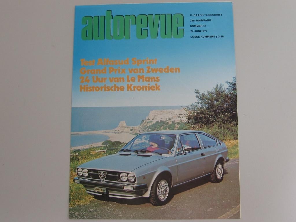 AR 638K Alfa Romeo Alfasud Sprint, overdruk Autorevue, Ophalen of Verzenden, Zo goed als nieuw, Alfa Romeo
