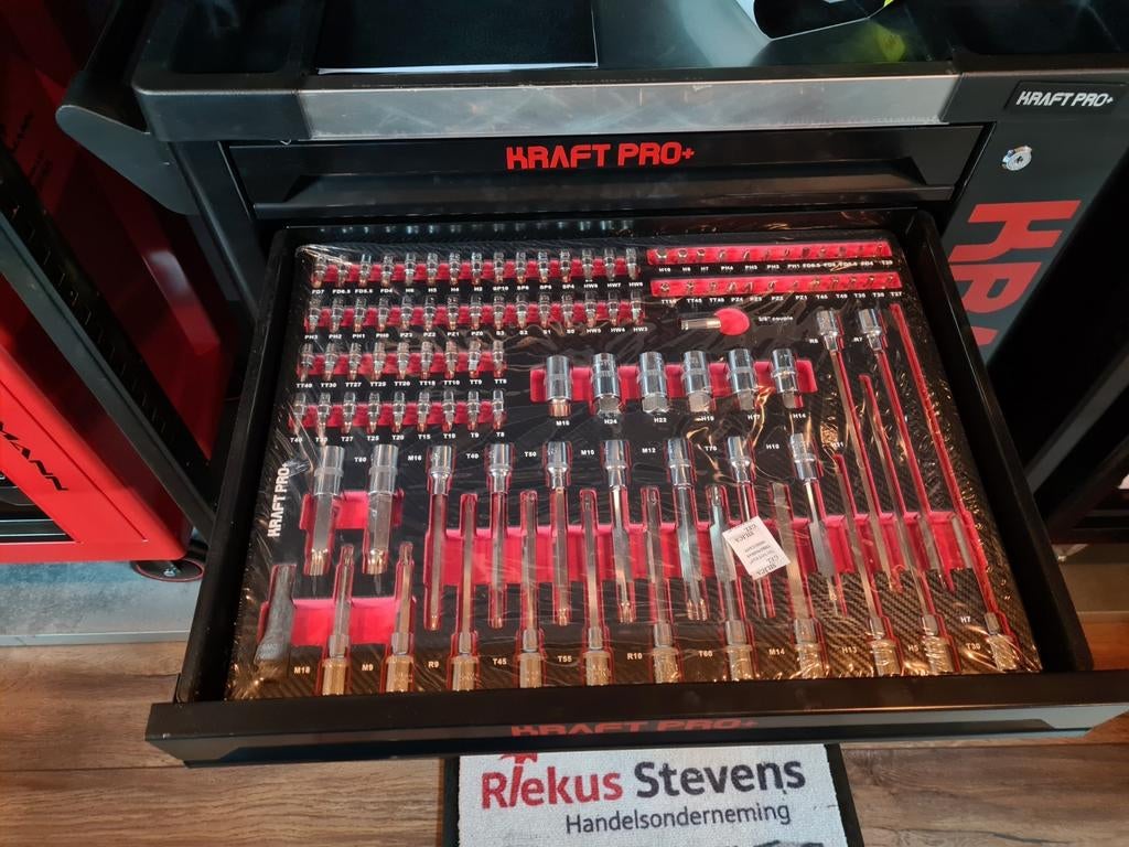 kraft pro gereedschapwagen 8 laden gevuld, Ophalen of Verzenden, Gevuld, Nieuw