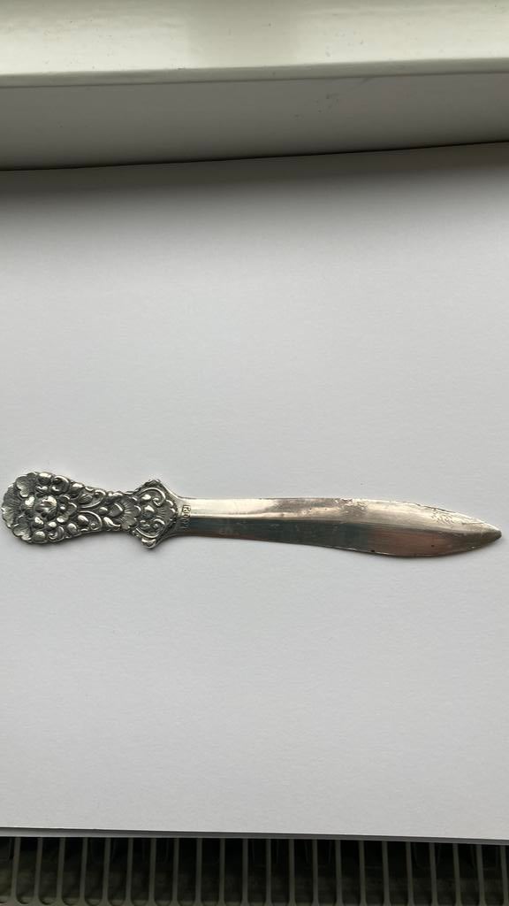 Zilveren brievenopener, Antiek en Kunst, Ophalen of Verzenden, Zilver