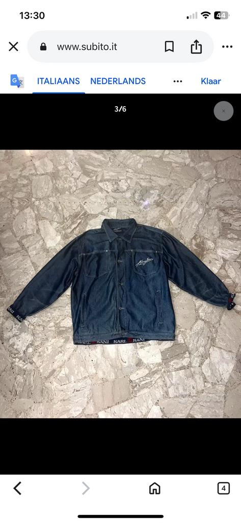 Karl kani jas maat L fluoriserend, Ophalen of Verzenden, Zo goed als nieuw, Maat 52/54 (L), Zwart