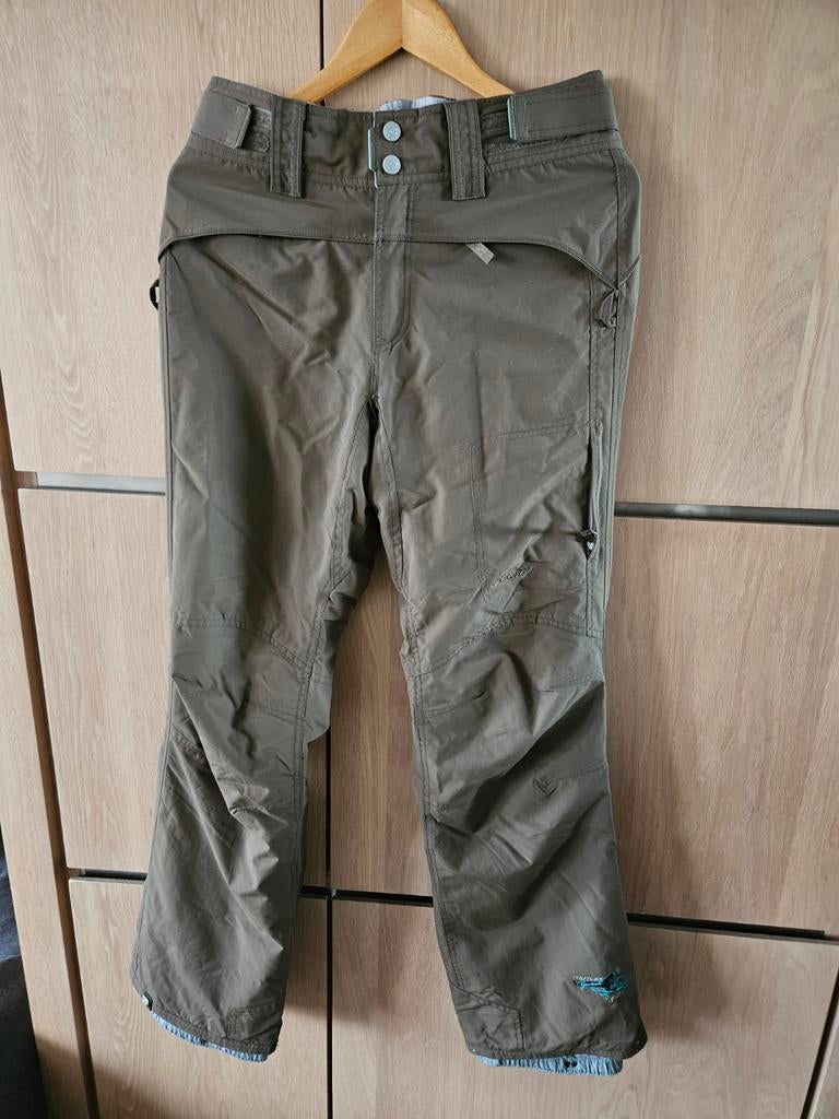 Skibroek van Protest maat S legergroen, Ophalen of Verzenden, Zo goed als nieuw, Maat 38/40 (M), Broek