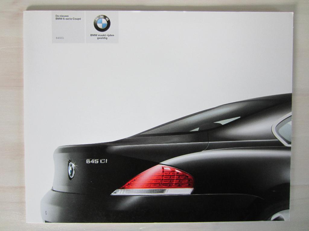Brochure BMW 6-serie coupé 645Ci (NL) 2003, Ophalen of Verzenden, Zo goed als nieuw, BMW