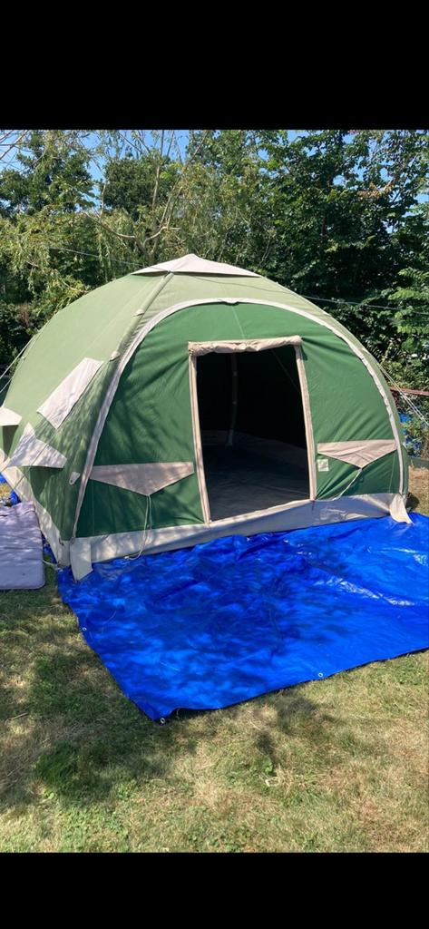 Karsten Opblaastent 350 - Gebruikt, Caravans en Kamperen, Tenten, Ophalen, Gebruikt, Tot en met 4