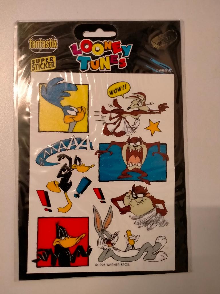 Looney Tunes Warner Bros stickervelletje stickervel strip, Ophalen of Verzenden, Zo goed als nieuw, Strip of Tekenfilm