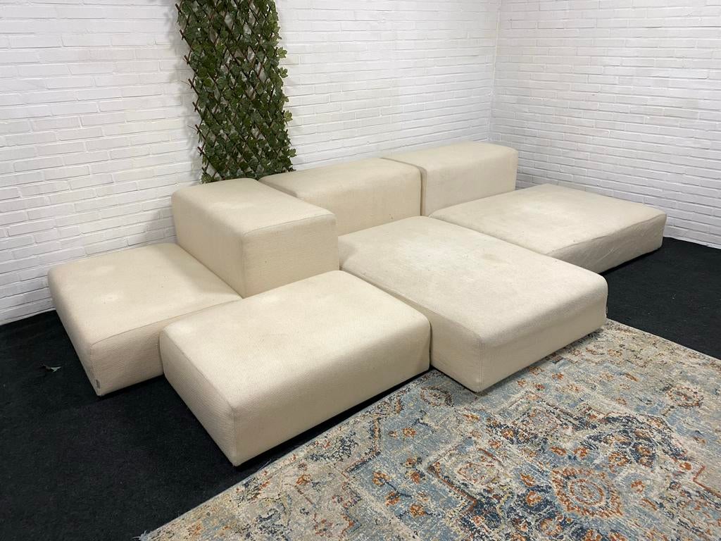 Living Divani Extra Wall 7 elementen Nieuwe bekleding, 100 tot 125 cm, Hoekbank, 300 cm of meer, Ophalen of Verzenden