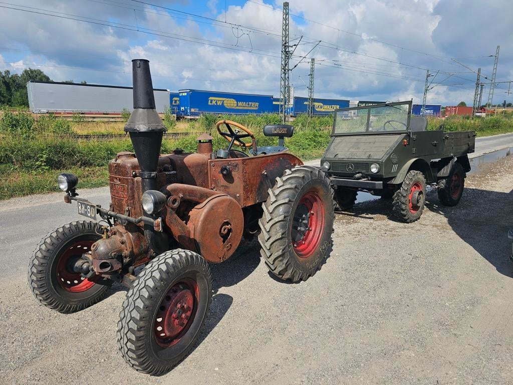20 PK Gloekop Lanz Bulldog en Unimog 401 25000 €, Zakelijke goederen, Agrarisch | Tractoren, tot 2500, Overige merken, tot 80 Pk