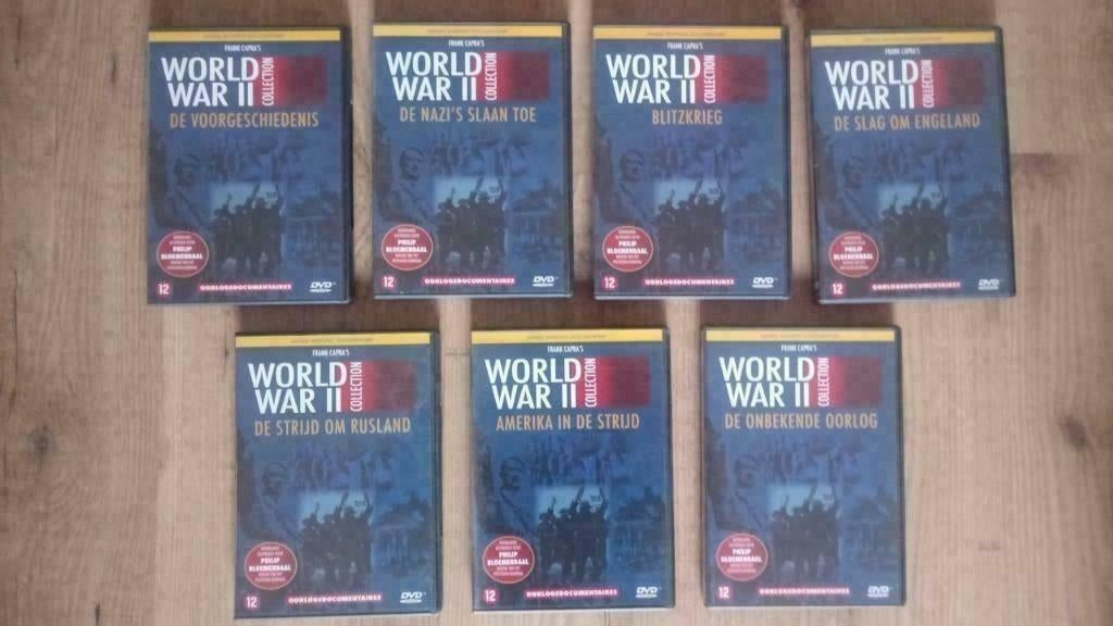 dvd's oorlogsdocumentaires WW II, Vanaf 16 jaar, Ophalen of Verzenden, Gebruikt, Oorlog of Misdaad