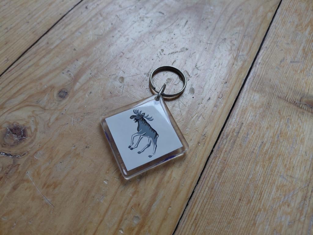 Sleutelhanger Eland & Zweedse Kaas Norrost, Ophalen of Verzenden, Zo goed als nieuw, Dier of Natuur