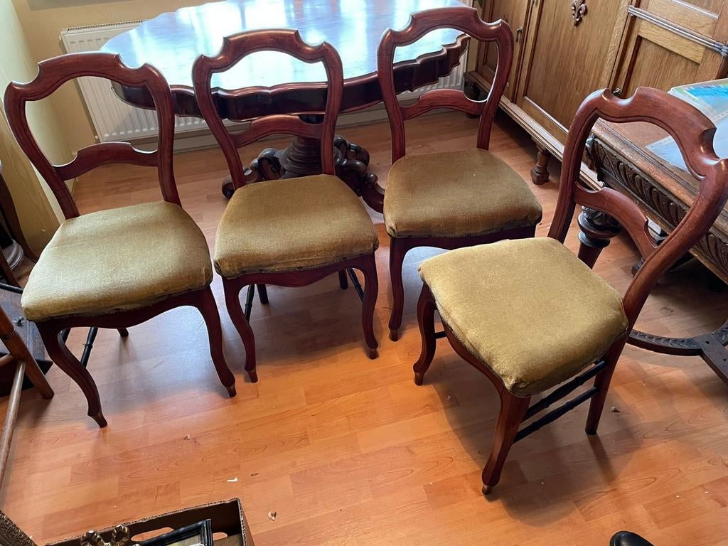 Biedermeier stoelen, Antiek en Kunst, Antiek | Meubels | Stoelen en Banken, Ophalen