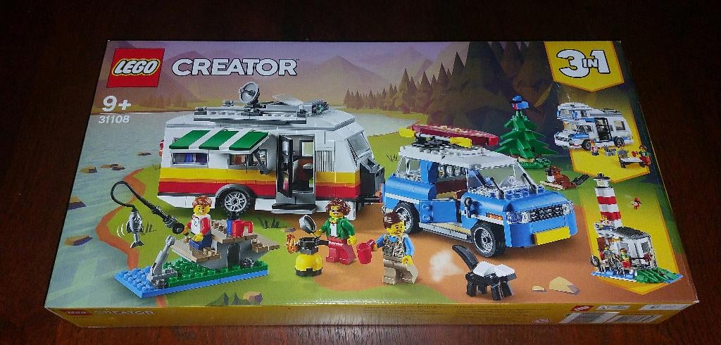 LEGO Creator Familievakantie met Caravan - 31108 - NIEUW, Ophalen of Verzenden, Nieuw, Complete set, Lego