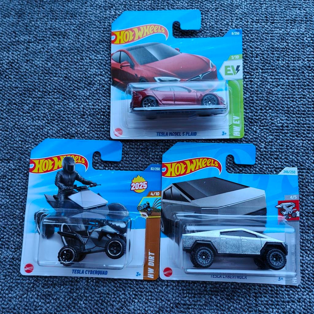 Hot Wheels Tesla Modellen - Nieuw in Verpakking!, Ophalen, Nieuw, Auto