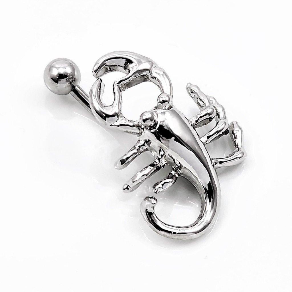 Roestvrij Stalen Scorpion Navel Piercing - RVS, Navelpiercing, Staal, Birgitta-Gracht 33, 6465 EL Kerkrade, Nederland, Verzenden